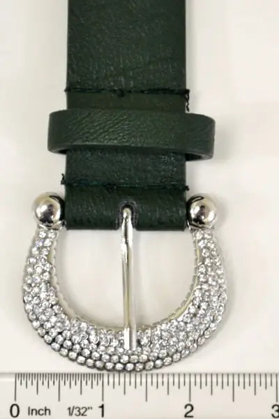 Adjustable Leather Fit Studded Leaf Decal Belt ๐ Leto Collection