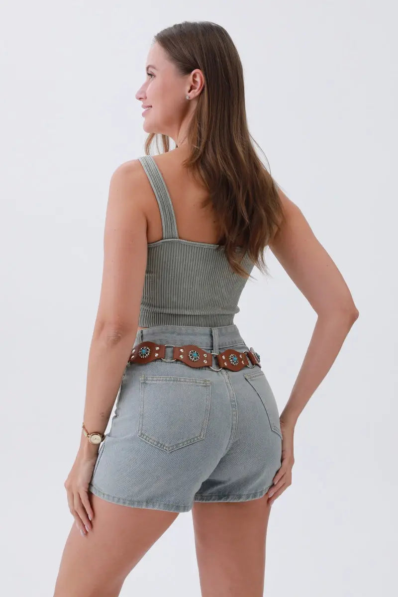 Bohemian Celestial Turquoise Belt β Vintage Style, Celestial Charm β¨π Leto Collection