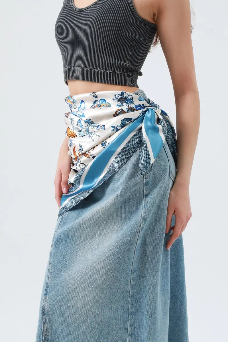 Silky Butterfly Floral Bandana β Summer Staple Scarf π¦πΈ Leto Collection