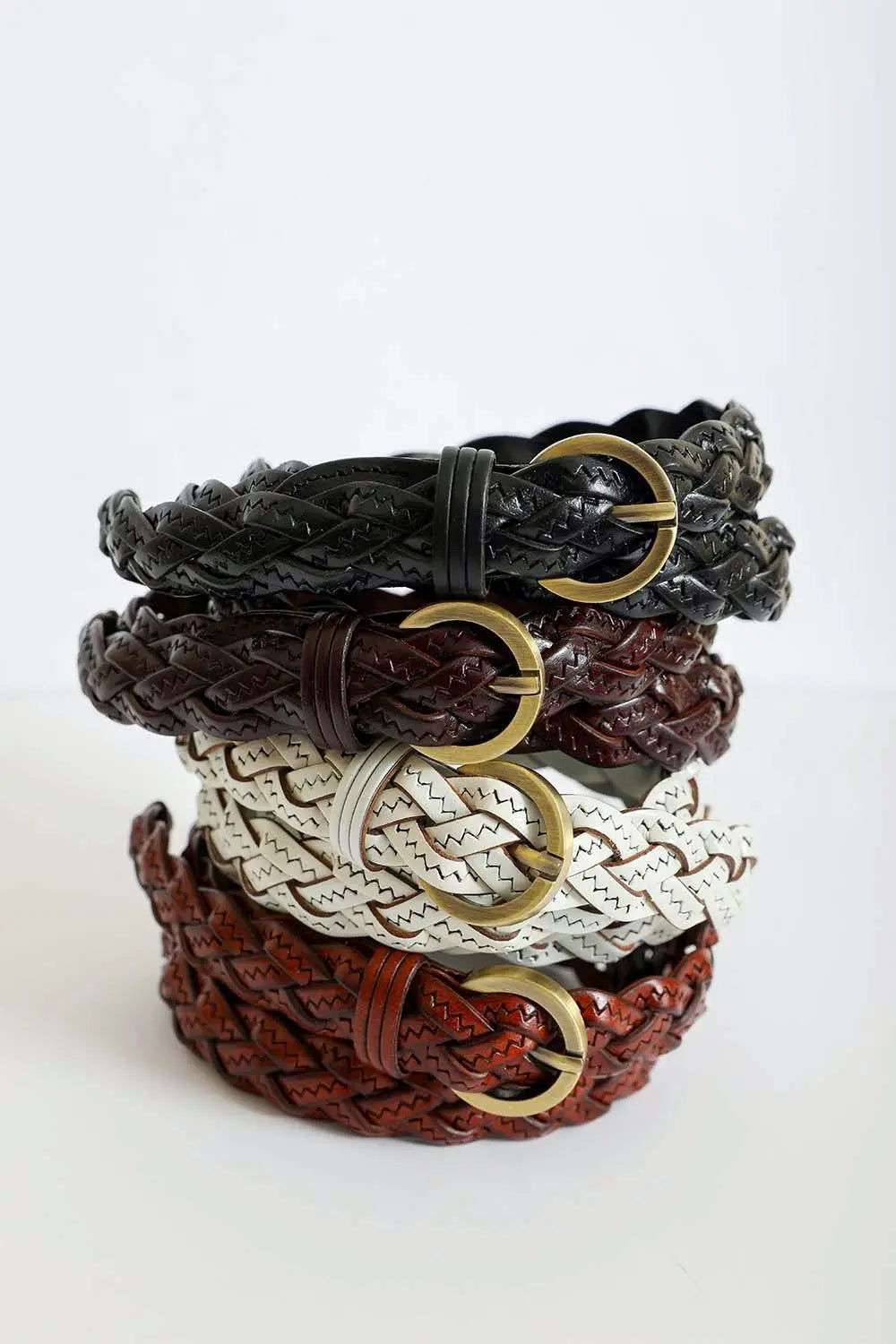 Classic Braided Leather Belt – Timeless Style for Every Outfit 🤎⛓️ Leto Collection