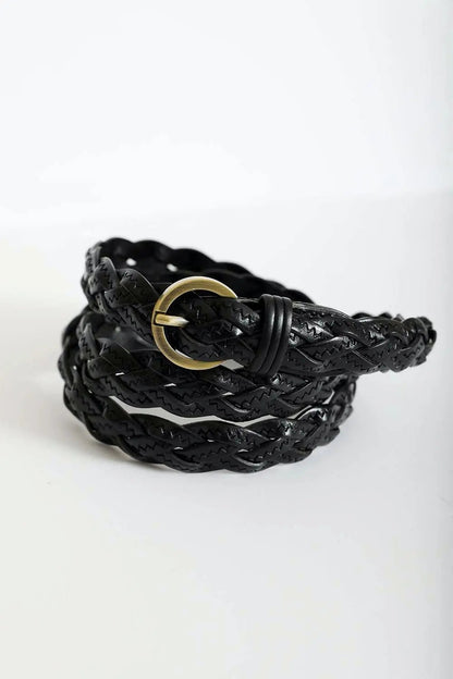 Classic Braided Leather Belt – Timeless Style for Every Outfit 🤎⛓️ Leto Collection