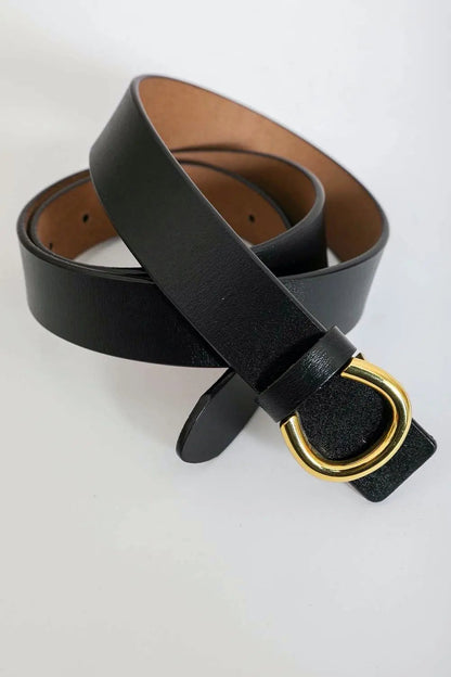 Minimalist Gold Horseshoe Belt Leto Collection