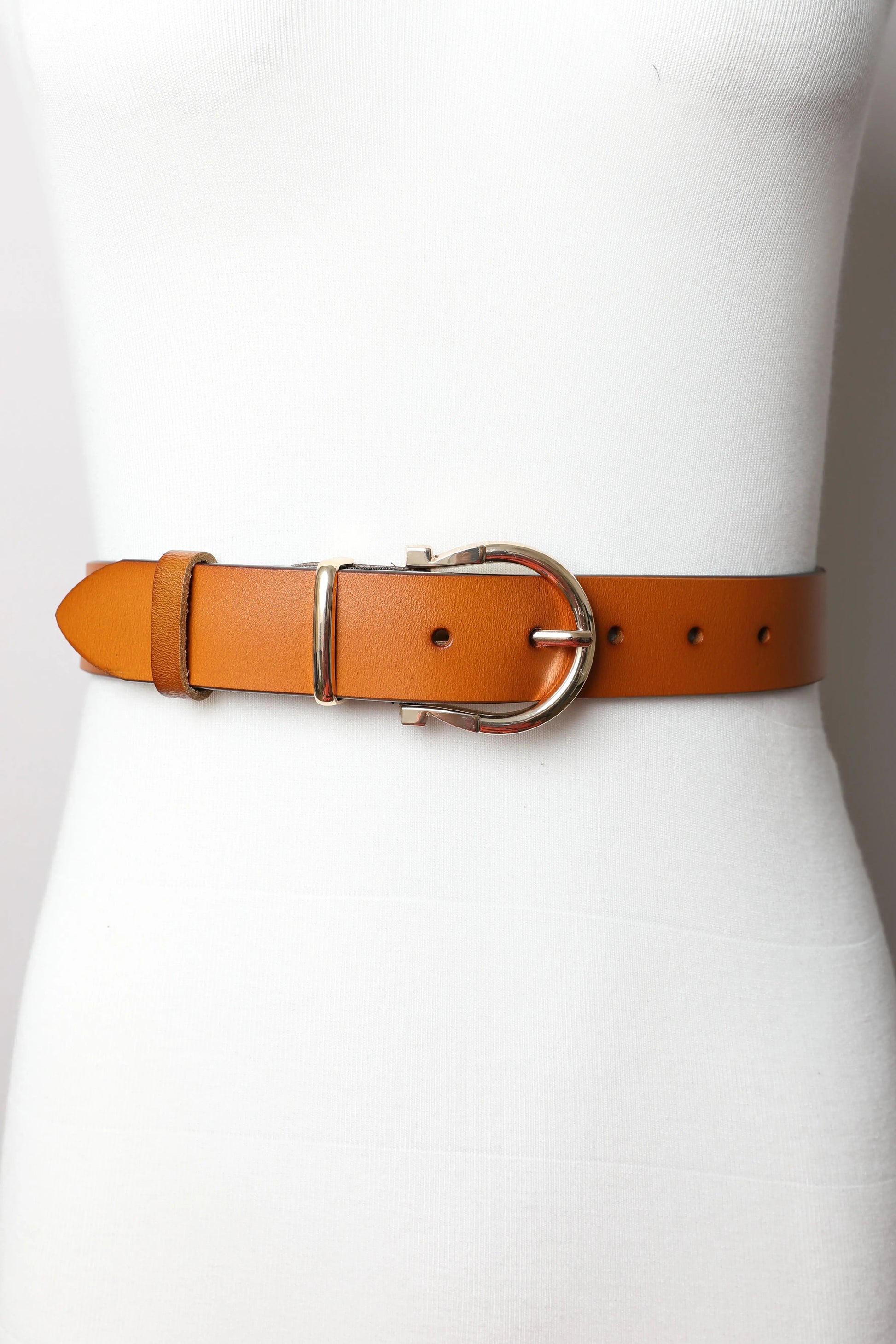 Chic Horseshoe Gold Buckle Belt – Western Style Vibes 🧲 Boho Clothing and Accessories