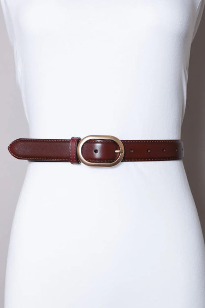 Chic Rose Gold Waist Belt – Matte Finish & Versatile Style Leto Collection