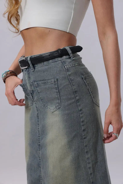 Sleek Classic Silver Buckle Belt - Timeless Function Boho Clothing and Accessories