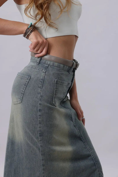 Sleek Classic Silver Buckle Belt - Timeless Function Boho Clothing and Accessories