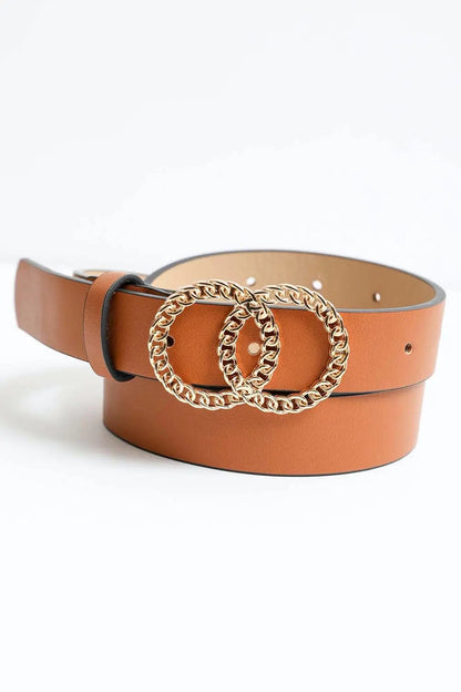 Double Chain Ring Buckle Belt Leto Collection