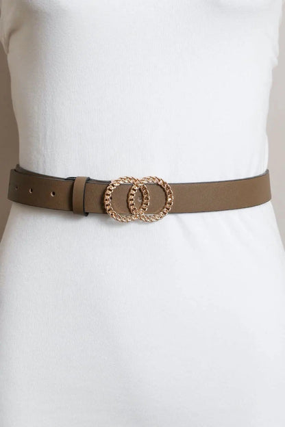 Double Chain Ring Buckle Belt Leto Collection