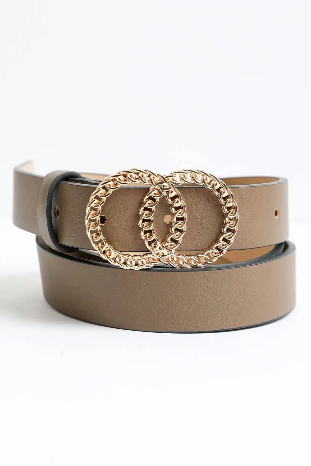 Double Chain Ring Buckle Belt Leto Collection