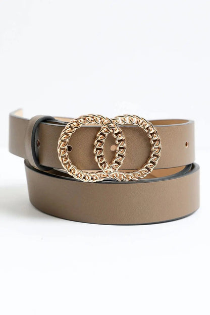 Double Chain Ring Buckle Belt Leto Collection
