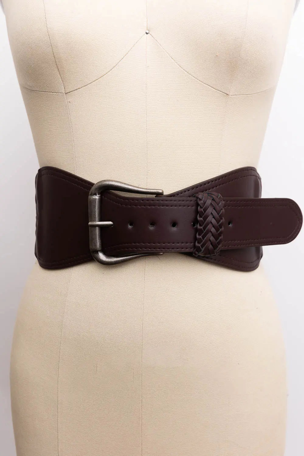 Classic Braided Leather Belt – Wide & Supple Strap Leto Collection