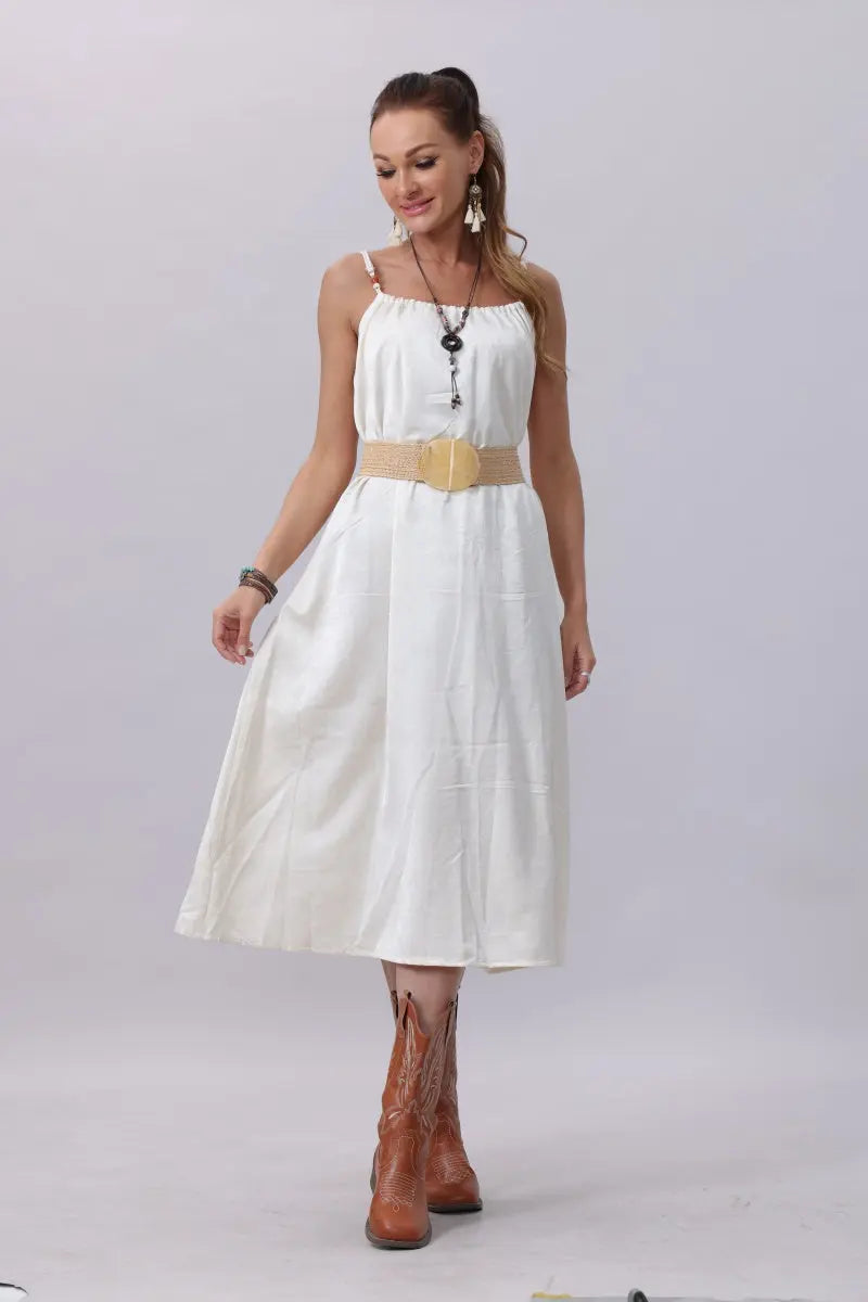 Resort Eco Chic Woven Belt with Buckle Boho Clothing and Accessories