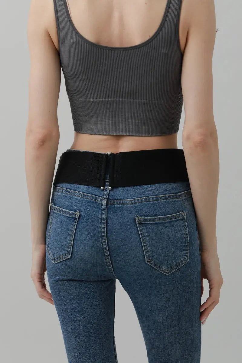Western Wide Rivet Belt – Vintage Cowboy Chic 🤠✨ Leto Collection