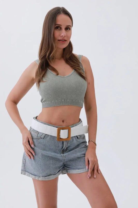 The Nature Woven Raffia Belt – Square Buckle, Earthy Elegance 🌿✨ Leto Collection