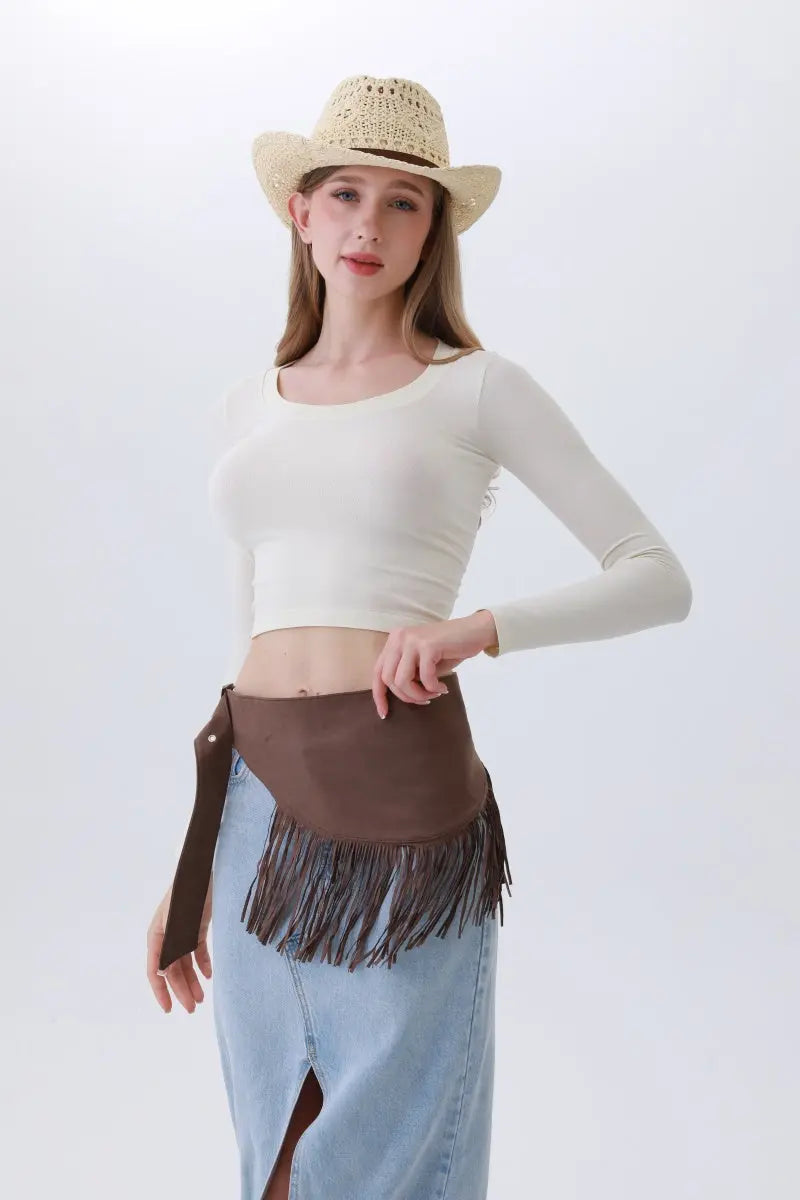 Ethnic Jazz Waist Cincher – Bohemian Fringe Belt✨🎷&nbsp; Leto Collection