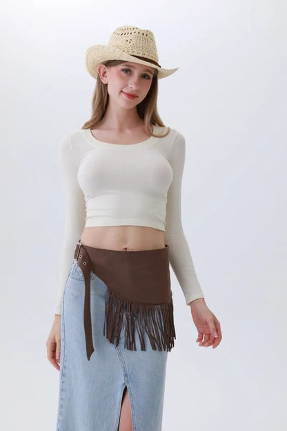Ethnic Jazz Waist Cincher – Bohemian Fringe Belt✨🎷&nbsp; Leto Collection