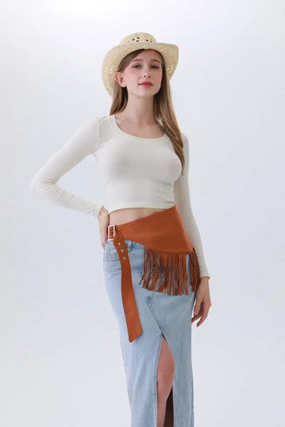 Ethnic Jazz Waist Cincher – Bohemian Fringe Belt✨🎷&nbsp; Leto Collection