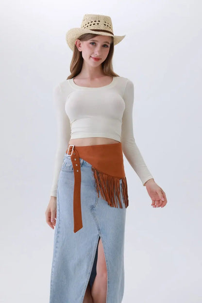 Ethnic Jazz Waist Cincher – Bohemian Fringe Belt✨🎷&nbsp; Leto Collection