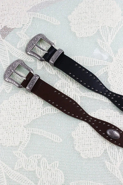 Retro Punk Belt – Vintage American Edge ⛓️🇺🇸 Leto Collection