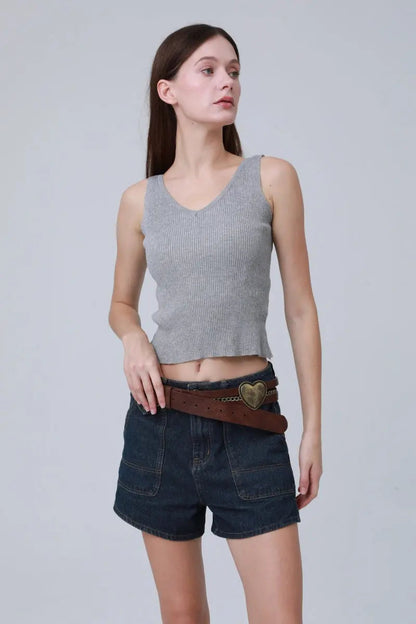 Vintage Western Belt – Faux Leather with Heart & Chain Accent 🤠💖 Leto Collection