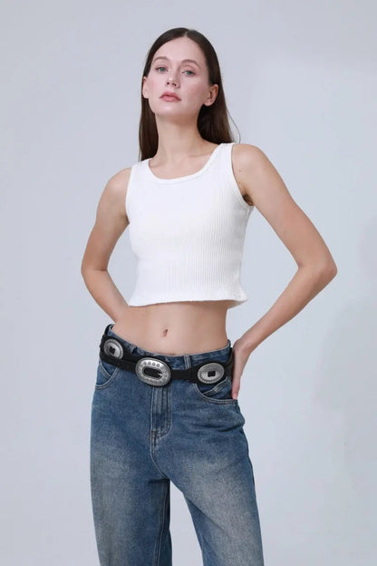 Boho Western PU Belt – Versatile Waist Strap for Women 🌵✨ Leto Collection