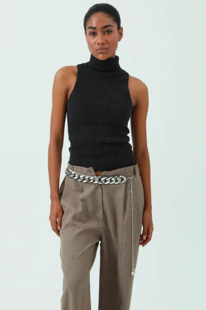Chic Plated Waist Chain - Secure Hook Closure 🔗 Leto Collection