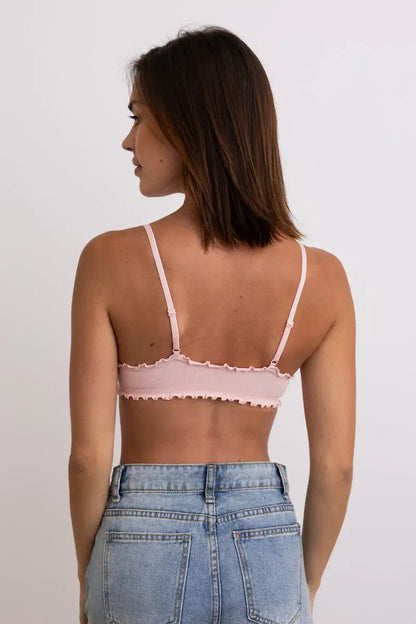 Seamless Lettuce Edge Bow Tie Triangle Bralette 🥬 Leto Collection