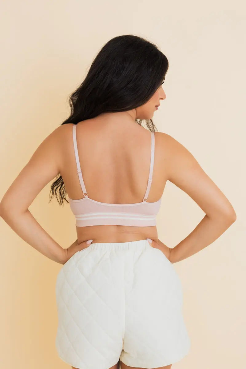 Sporty Vintage Ribbed Ultra Comfy Bralette Leto Collection