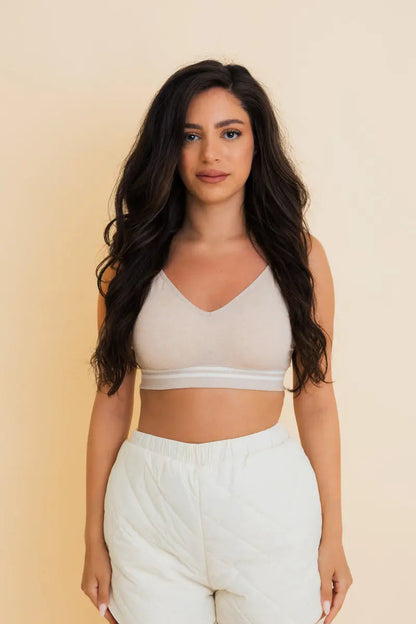 Sporty Vintage Ribbed Ultra Comfy Bralette Leto Collection