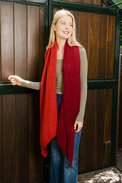 Cozy Double Tone Scarf Leto Collection