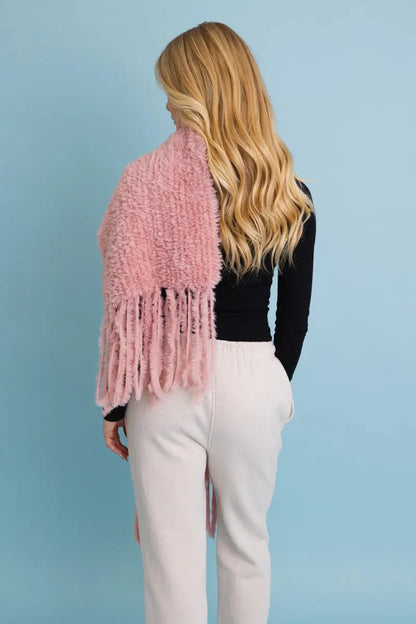 Ultra Soft Boucle Fringe Blanket Scarf Leto Collection