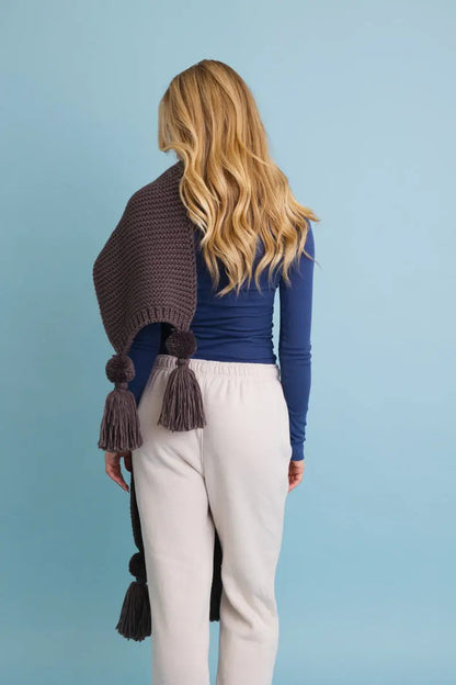 Warm Embrace Knit Scarf with Poms 🧣 Leto Collection