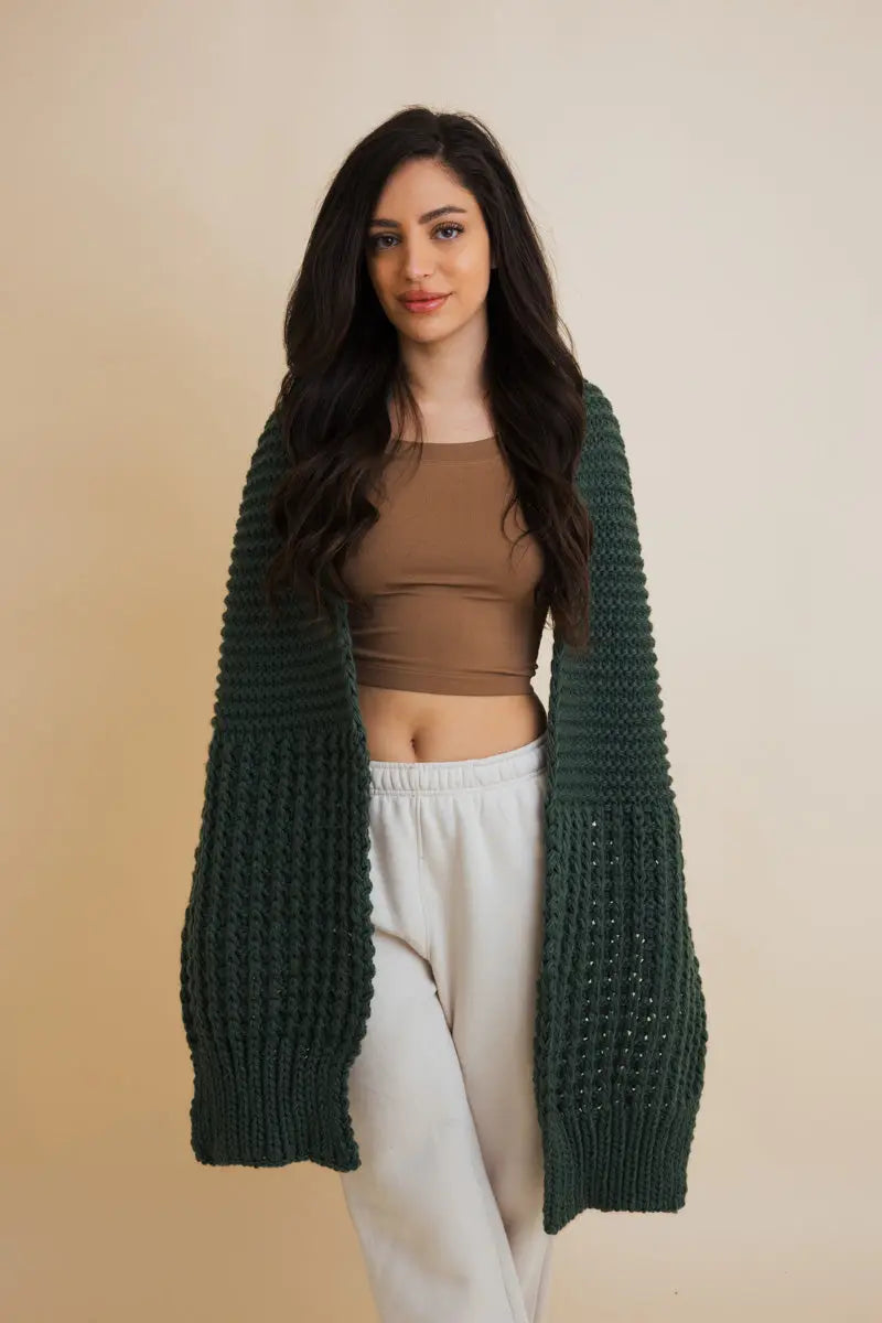 Waffle Weave Cozy Edge Scarf Leto Collection