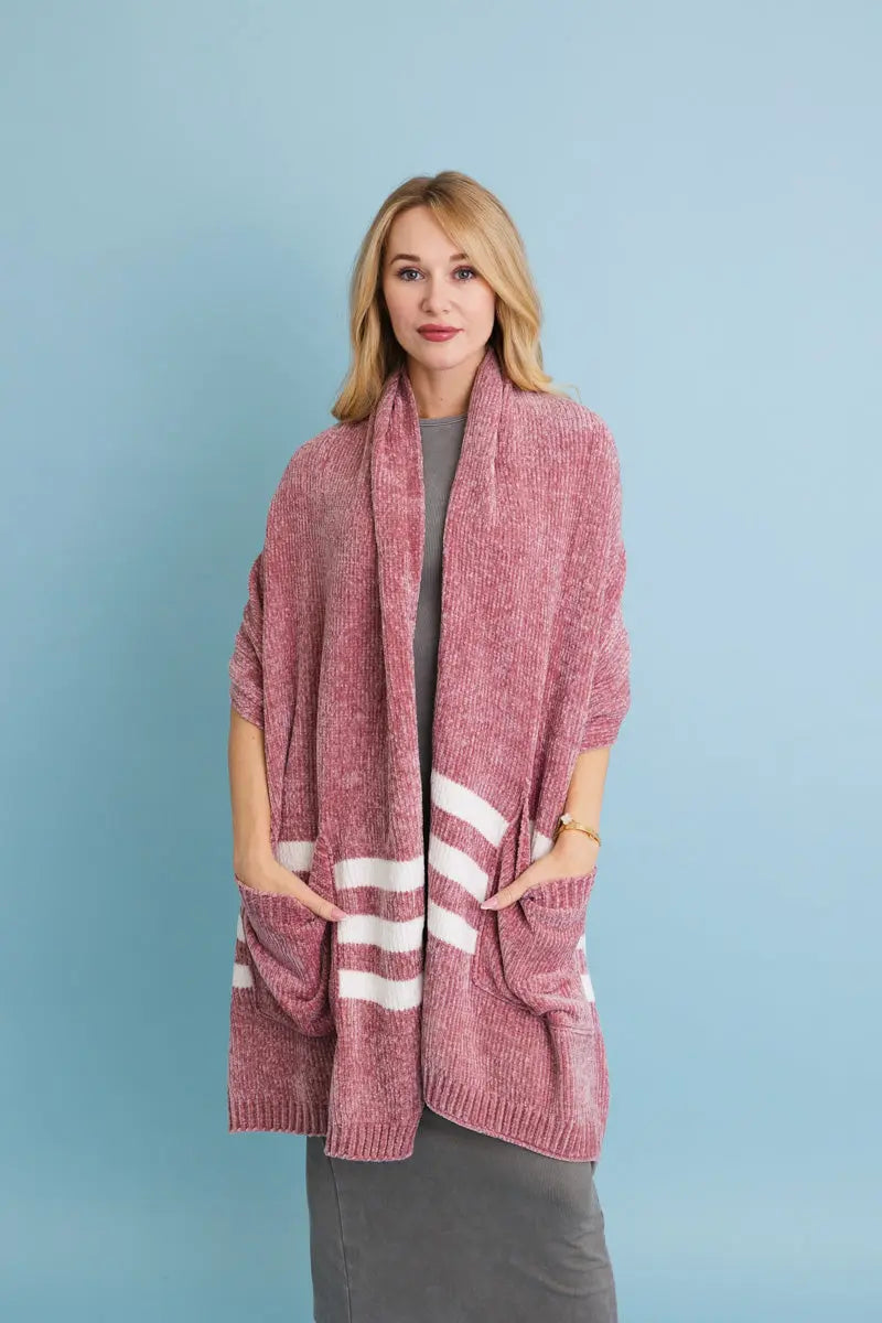 Chenille Pocket Scarf - Soft Comfort with Handy Pockets 🧣 Leto Collection