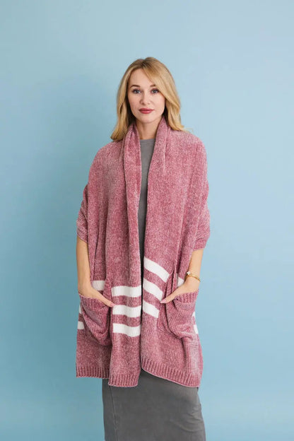 Chenille Pocket Scarf - Soft Comfort with Handy Pockets 🧣 Leto Collection