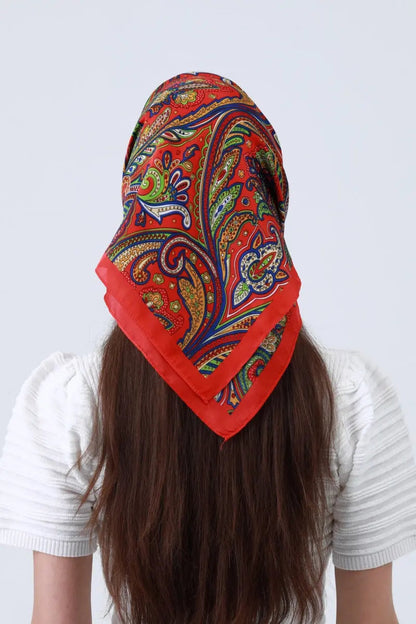 Vintage Paisley Silky Scarf - Timeless Bohemian Accent 🌸🧣 Leto Collection