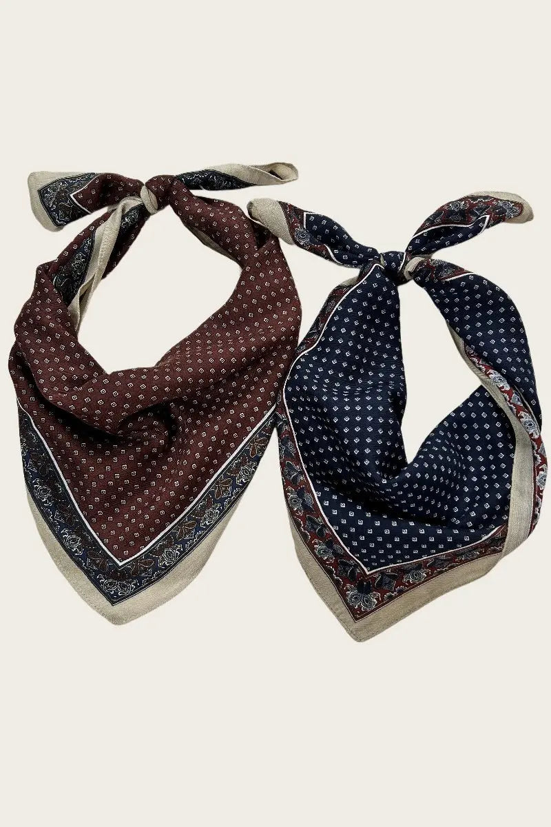 Preppy Paisley Bandana - Cotton-Soft & Versatile 🌸🧣 Leto Collection