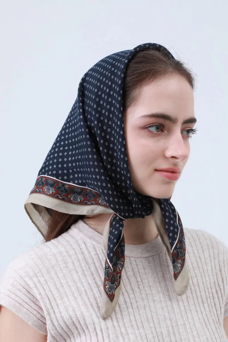Preppy Paisley Bandana - Cotton-Soft & Versatile 🌸🧣 Leto Collection