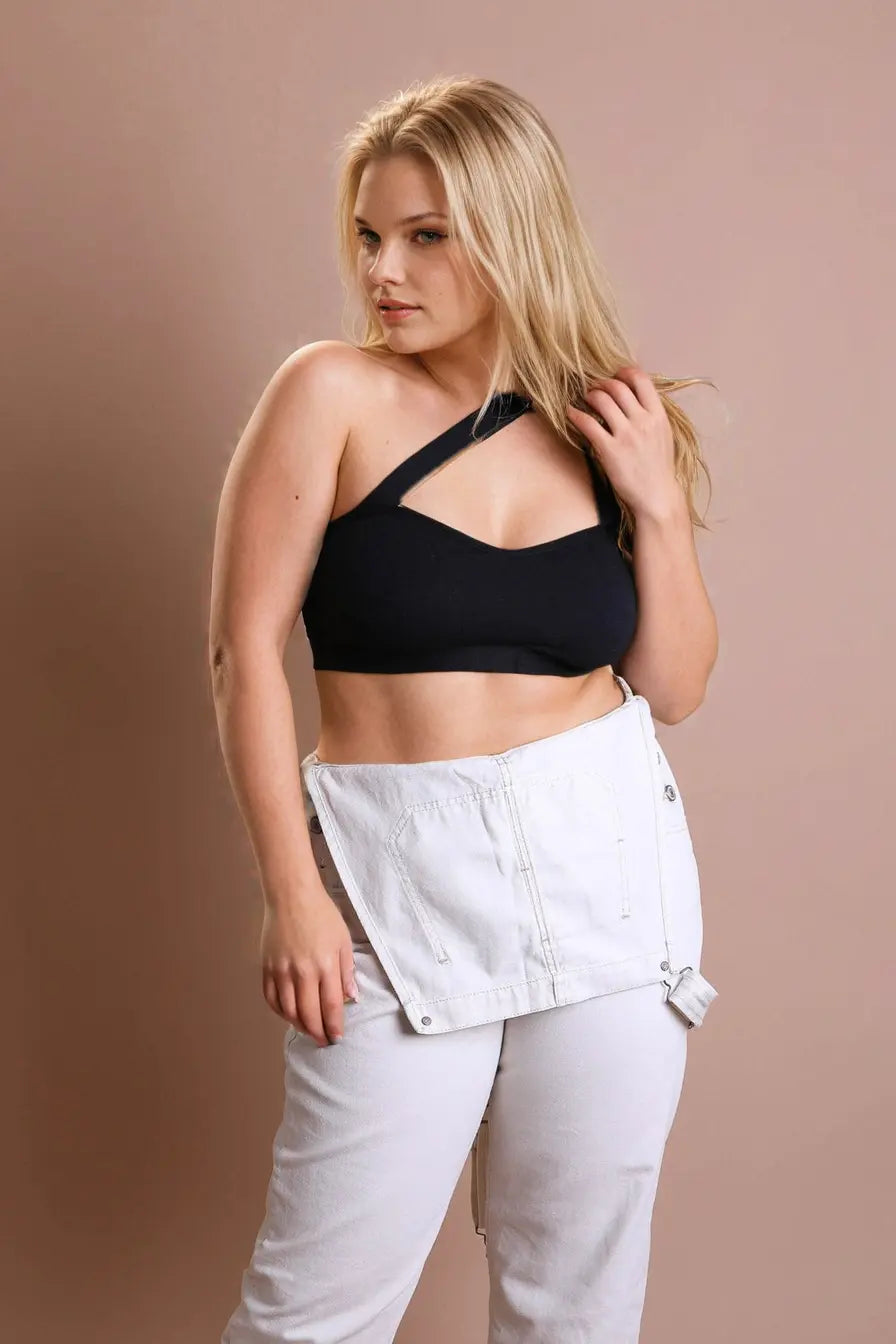 Cross Front Bralette Plus Size Leto Collection