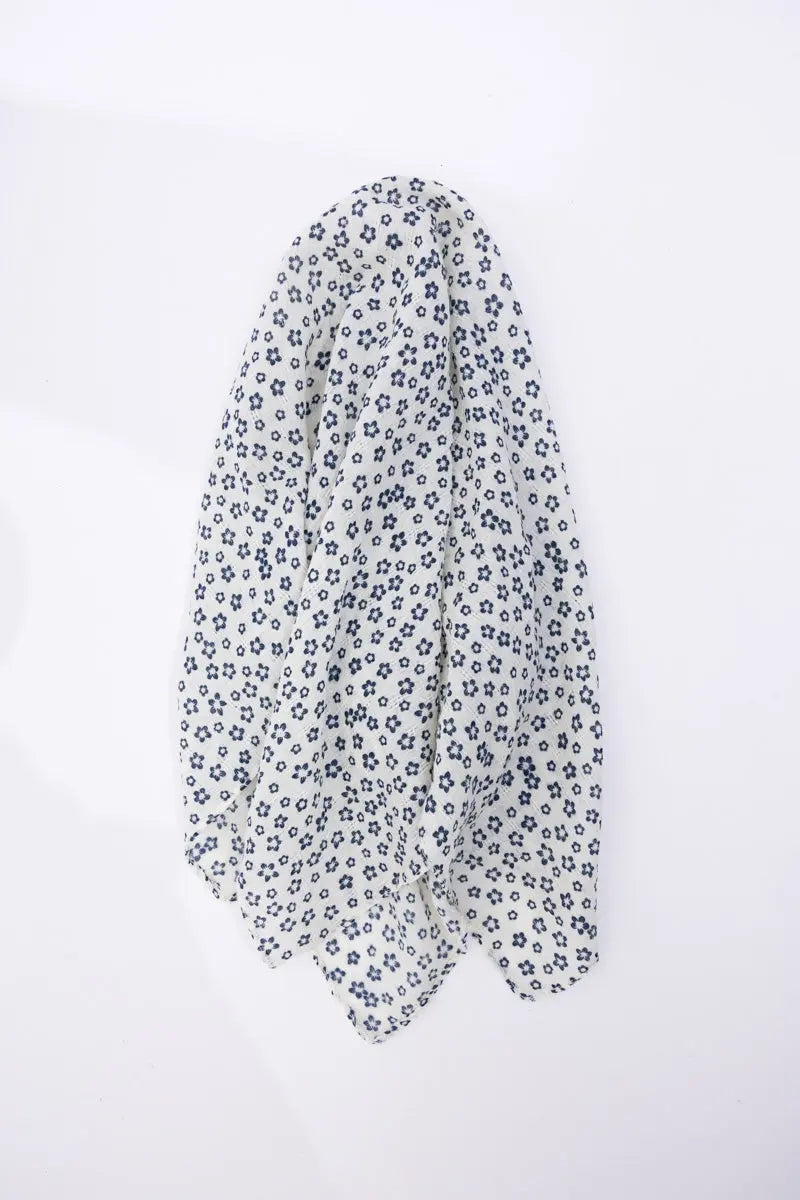 Lightweight star small print scarf, offering comfort and chic style.