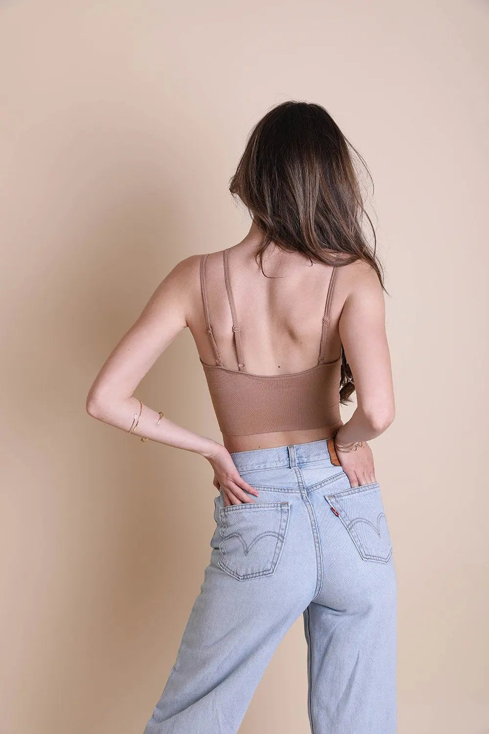 Offset Shoulder Brami Top Straps