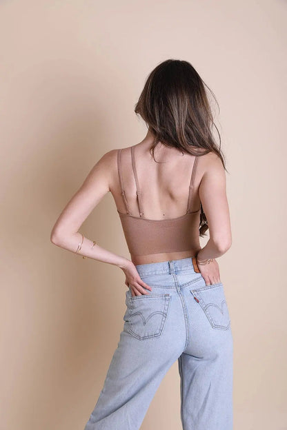 Offset Shoulder Brami Top Straps