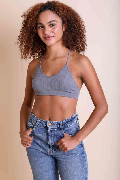 Tattoo Back Bralette XS/S / Gray